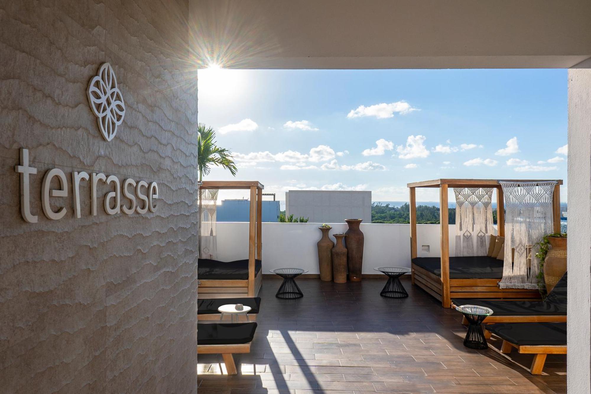Terrasse Hotel Playa Del Carmen Luaran gambar